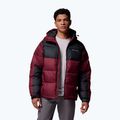 Men's insulated jacket Columbia Pike Lake II Hooded rich wine/black 5