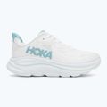 Women's running shoes HOKA Clifton 10 white/cielo blue 2