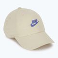 Baseball cap Nike Club Unstructured Futura Wash light khaki/sapphire
