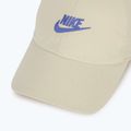 Baseball cap Nike Club Unstructured Futura Wash light khaki/sapphire 3