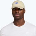 Baseball cap Nike Club Unstructured Futura Wash light khaki/sapphire 5