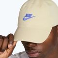 Baseball cap Nike Club Unstructured Futura Wash light khaki/sapphire 8