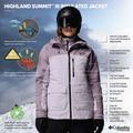 Women's ski jacket Columbia Highland Summit III Insulated lavender pearl/shale purple 13