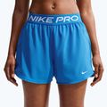 Women's training shorts Nike Pro 2in1 light photo blue/white 6