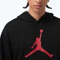 Men's sweatshirt Jordan Pullover Hoodie black/gym red 4