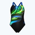 Women's one-piece swimsuit arena Bloom Swim Pro Back Lb multi black/black/blue china