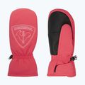Rossignol Jr Rooster M tea rose children's ski gloves 7