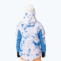 Women's snowboard jacket ROXY Chloe Kim azure blue clouds 3