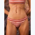 ROXY Printed Beach Classics Moderate cedar wood happy stripe swimsuit bottom 8