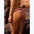 ROXY Printed Beach Classics Moderate cedar wood happy stripe swimsuit bottom 9