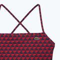 Lacoste women's one-piece swimsuit MF7264 penumbra / alizarin / red 2