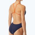 Women's one-piece swimsuit TYR Hexa Cutoutfit navy/orange 5
