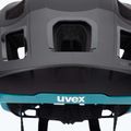 UVEX bike helmet React black/teal matt 7