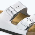 BIRKENSTOCK women's slides Arizona BF Narrow silver 9