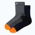 Salewa MTN TRN AM men's trekking socks navy blue-grey 00-0000069034 3