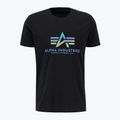 Alpha Industries men's Basic Rainbow Reflective t-shirt black 4
