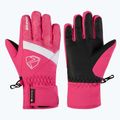 Children's ski gloves ZIENER Leif GTX-Z tie-dye pop pink
