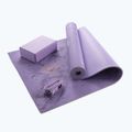 Yoga kit Myga Chakra Yoga Set mat + block + strap purple