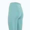 Women's Gymshark Training Cropped teal leggings 4
