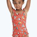 Speedo Digital Frill Thinstrap Children's One-Piece Swimsuit Orange 8-1288115155 4