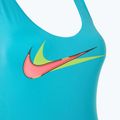 Women's one-piece swimsuit Nike Multi Logo Crossback dusty cactus 3