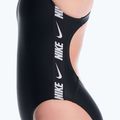 Women's one-piece swimsuit Nike Logo Tape Fastback black 5
