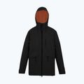 Men's rain jacket Regatta Balaton black/pumpkin spice 10