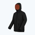 Men's rain jacket Regatta Balaton black/pumpkin spice 12