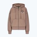 Women's sweatshirt Pitbull Skull Surf Hooded Zip chocolate mousse 7