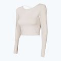 Women's yoga top 4F beige H4Z22-TSDL019 3
