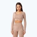 Women's training longsleeve Carpatree Yasmine Seamless beige stone wash