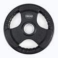 XTREXO black rubberised cast iron weight RW10 10 kg 3