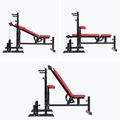 XTREXO BenchFit Max training bench with stand and prayer bar black 15