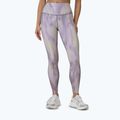 Women's training leggings 4F Solar Punk FNK F454 light yellow allover