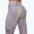 Women's training leggings 4F Solar Punk FNK F454 light yellow allover 6