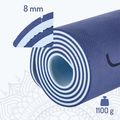 Yoga mat HMS YM10 8 mm dark blue 4