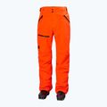 Men's Helly Hansen Sogn Cargo ski trousers neon orange 5