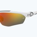 Men's Under Armour Yard Pro matte white/orange multilayer oleophobic sunglasses 7