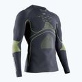 Men's thermal active sweatshirt X-Bionic Energy Accumulator 4.0 charcoal/yellow