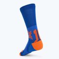 X-Socks Run Perform Warm Crew twyce blue/orange socks 2