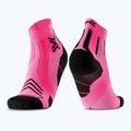 Men's socks X-Socks Run Expert Ankle fluo pink/x black