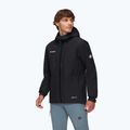 Men's rain jacket Mammut Treeline HS Hooded black 3