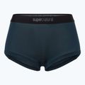Women's thermal boxer briefs super.natural Tundra 175 Hipser 2 pairs blueberry/blueberry
