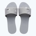 Women's slides Havaianas You Malta Metallic ice grey 11