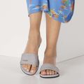 Women's slides Havaianas You Malta Metallic ice grey 14