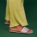 Women's slides Havaianas You Malta Metallic ice grey 15