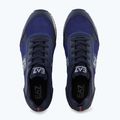 Shoes EA7 Emporio Armani Black & White Suede sky captain / deep cobal / mineral 12