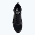 Shoes EA7 Emporio Armani Black & White Suede triple black micropunch 5