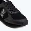 Shoes EA7 Emporio Armani Black & White Suede triple black micropunch 7