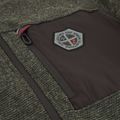 Men's fleece sweatshirt CMP 35H3907 Melange Knitted forest melange/nero/ferrari 4